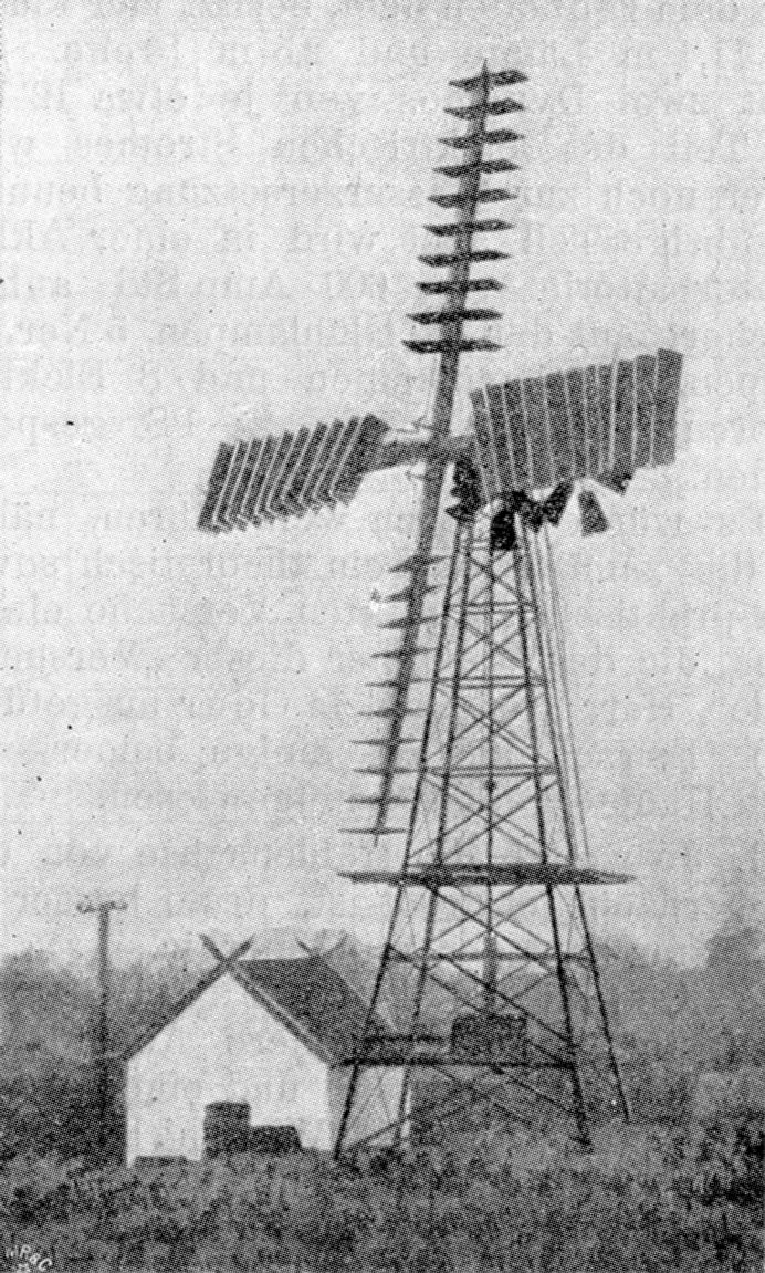 Windrad nach den Prinzipien la Cours in Vallekilde um 1905