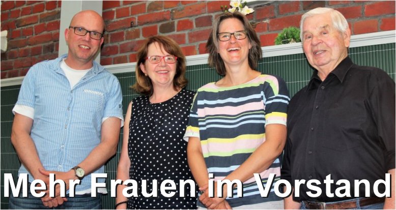 Neuwahl Gruppenbild mit Oliver, Monika, Carolin und Kurt