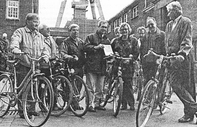 Start der Fahrradtour