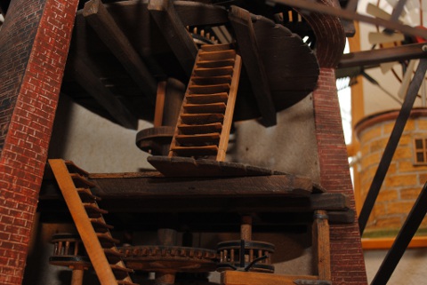 Innenansicht Treppe zum obersten Stockwerk