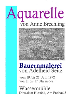 Aquarelle und Bauernmalerei