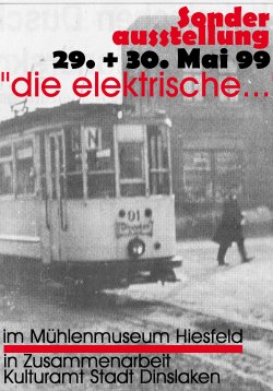 Plakat Straenbahn - kein Original - nachempfunden