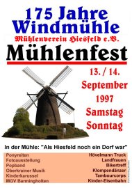 Plakat 175 Jahre Windmhle