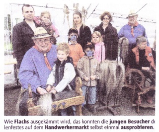 hier wird „geflachst„