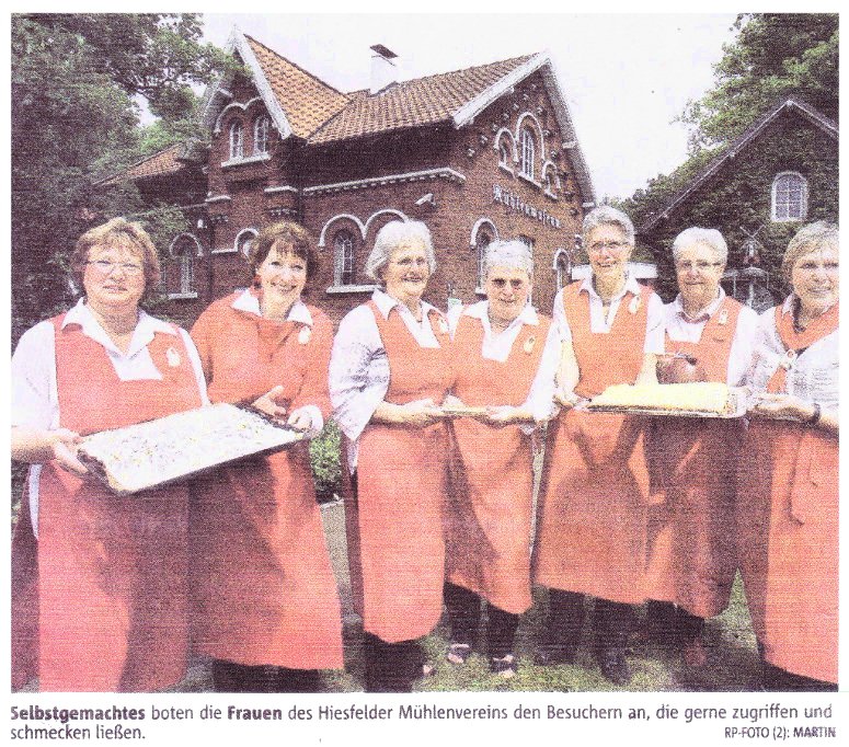 Willkommen durch die Mhlenfrauen