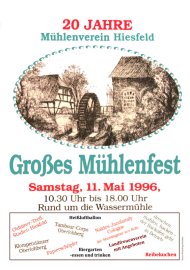 Plakat 20 Jahre Mhlenverein