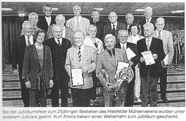 Jubilarehrung fr 25 Jahre Mitgliedschaft, im wesentlichen Grnder