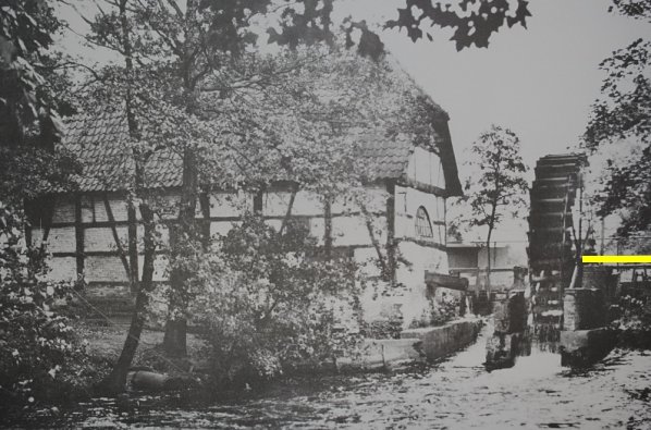 historisches Foto noch mit Kolk im Rotbach