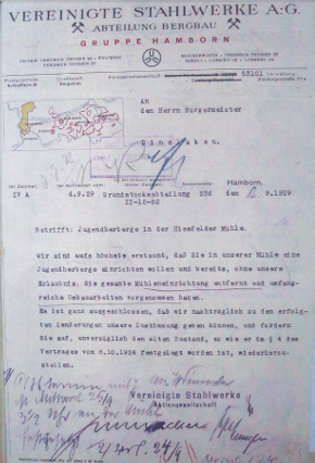 2. Brief der Grundstücksabteilung der Hamborner Bergbau